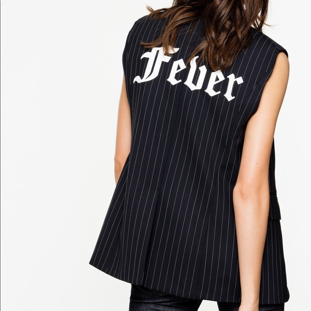 Zadig & Voltaire Vex striped waistcoat